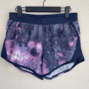Under Armour Fly by 2.0 Shorts Midnight Navy/Jellyfish Reflective NEW - Size S